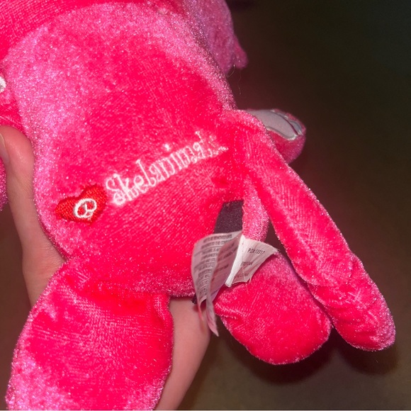 Rare Skelanimals hot pink Marcy Monkey plush stuff animal - Picture 3 of 6